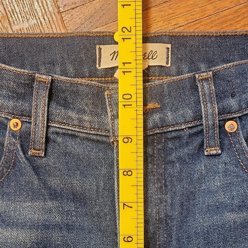Madewell Mid Rise 90s Straight Leg Blue Denim Jeans Size 29 New without Tags - Picture 6 of 11